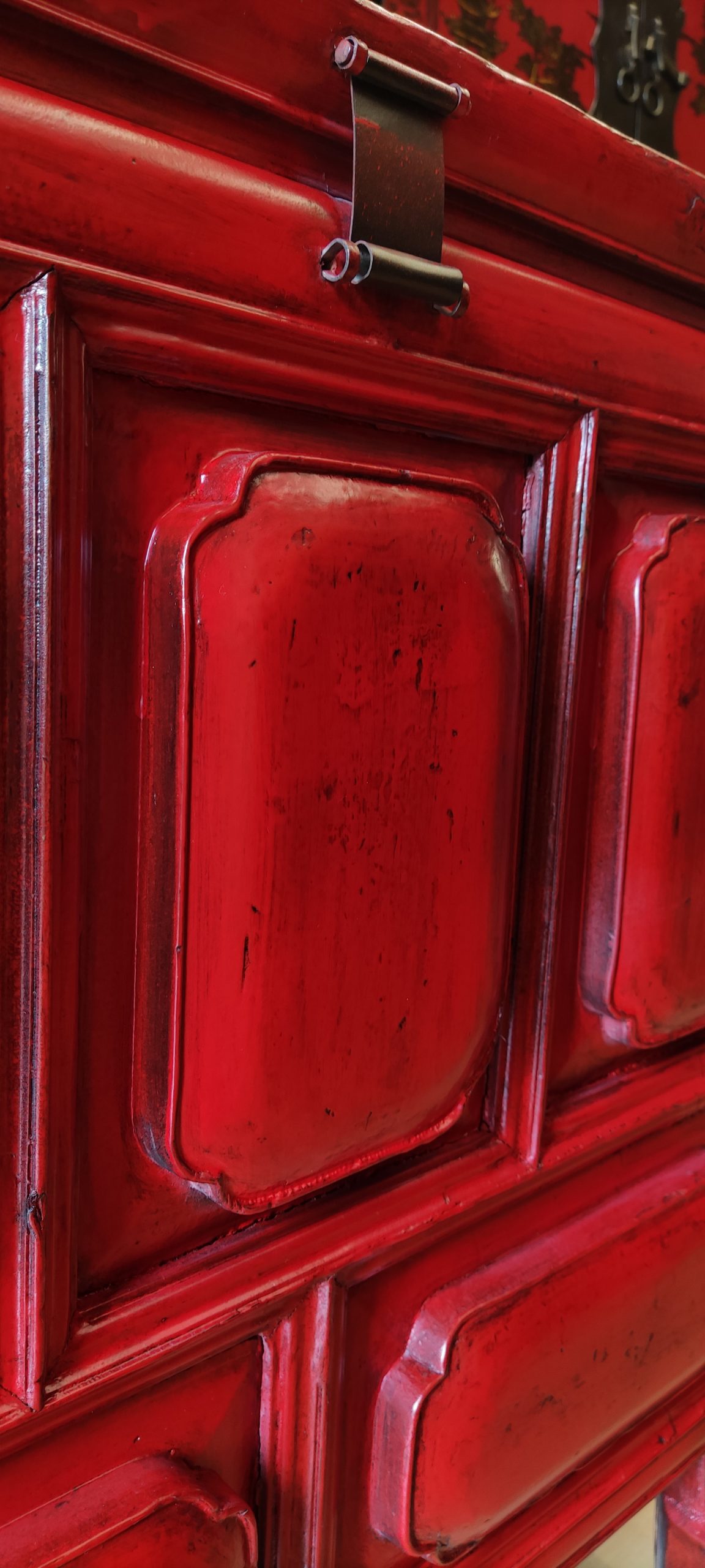 Coffre Chinois salon ancien 70cm