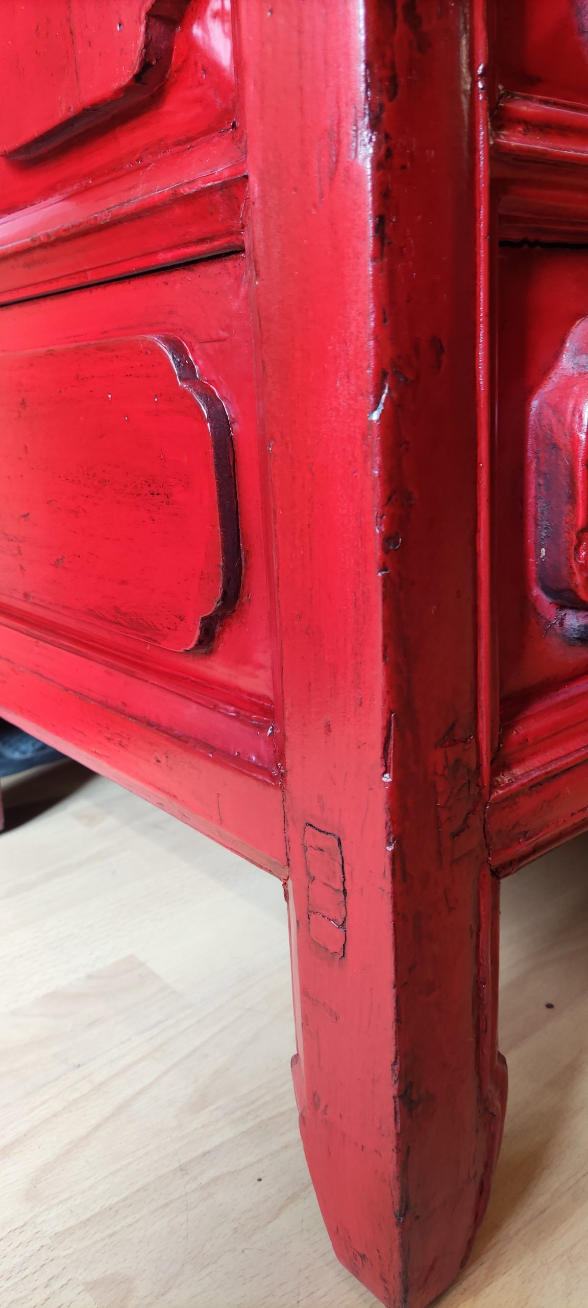 Coffre Chinois salon ancien 70cm