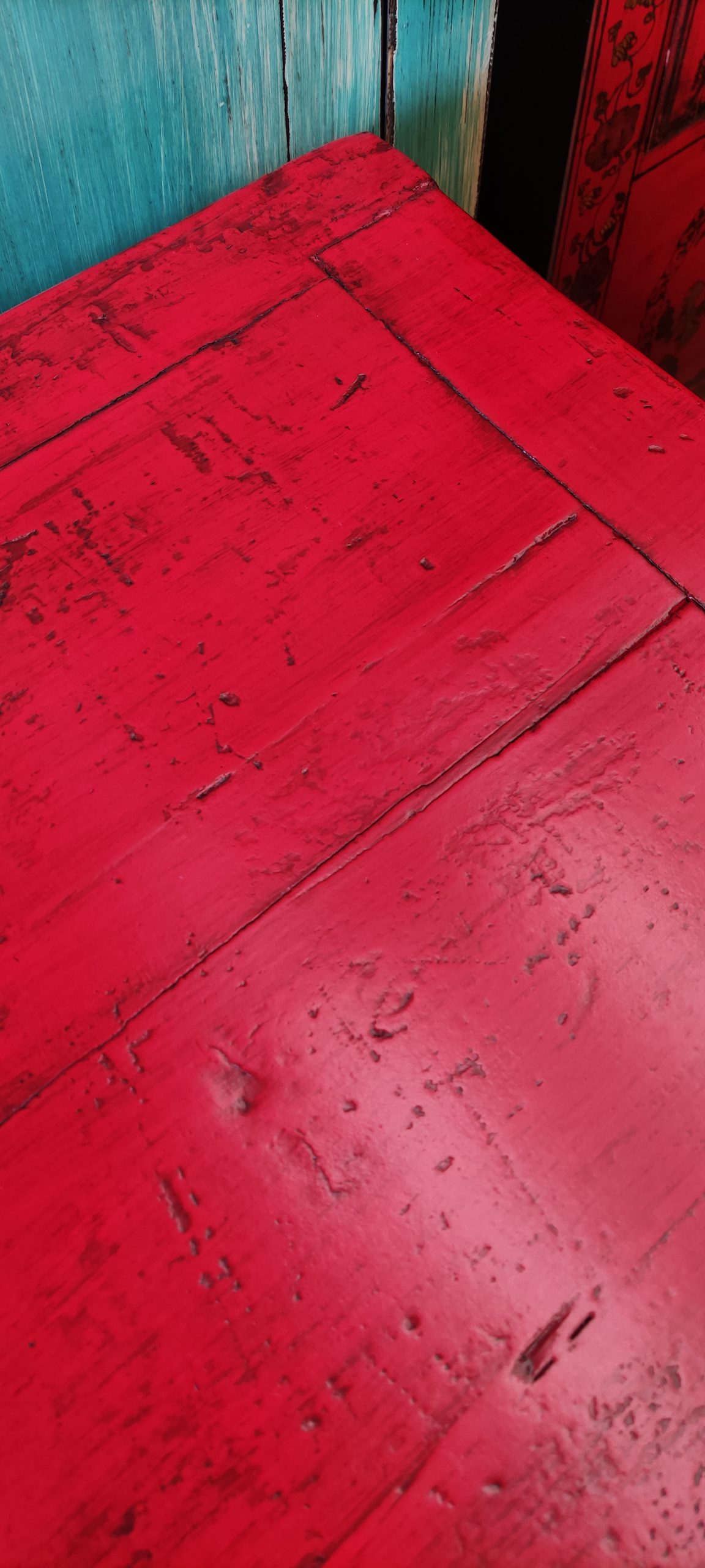 Coffre Chinois salon ancien 70cm