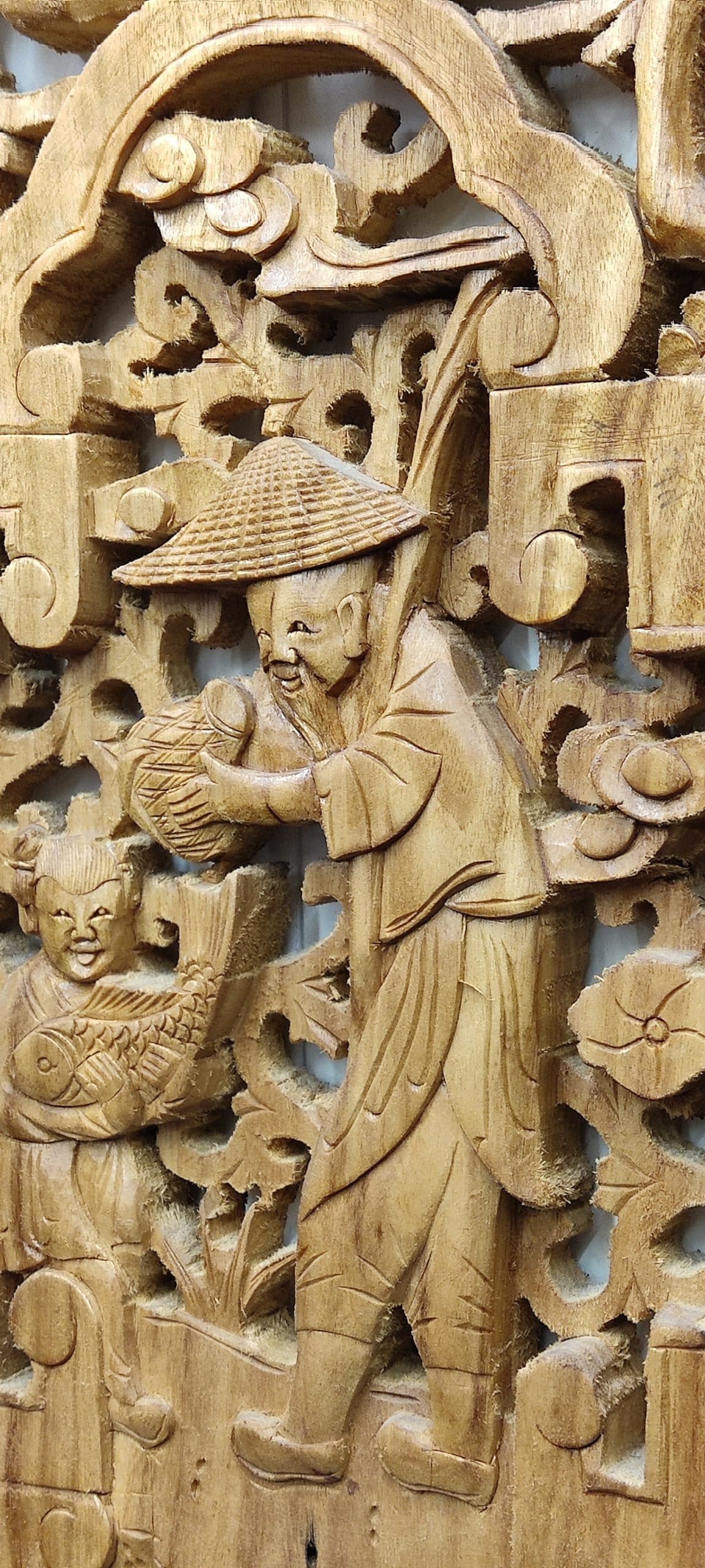 Claustra famille chinoise pêcheur