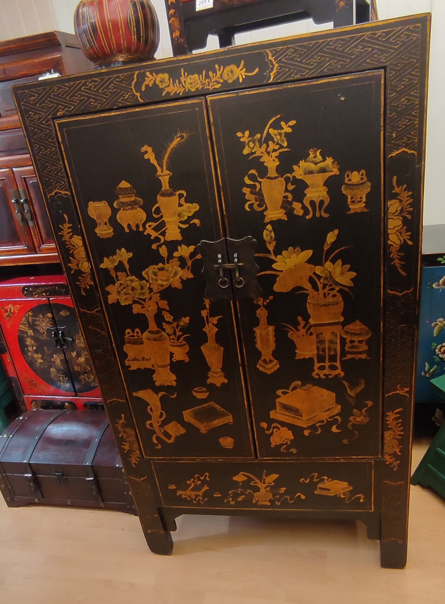 Armoire de mariage noire port gratuit
