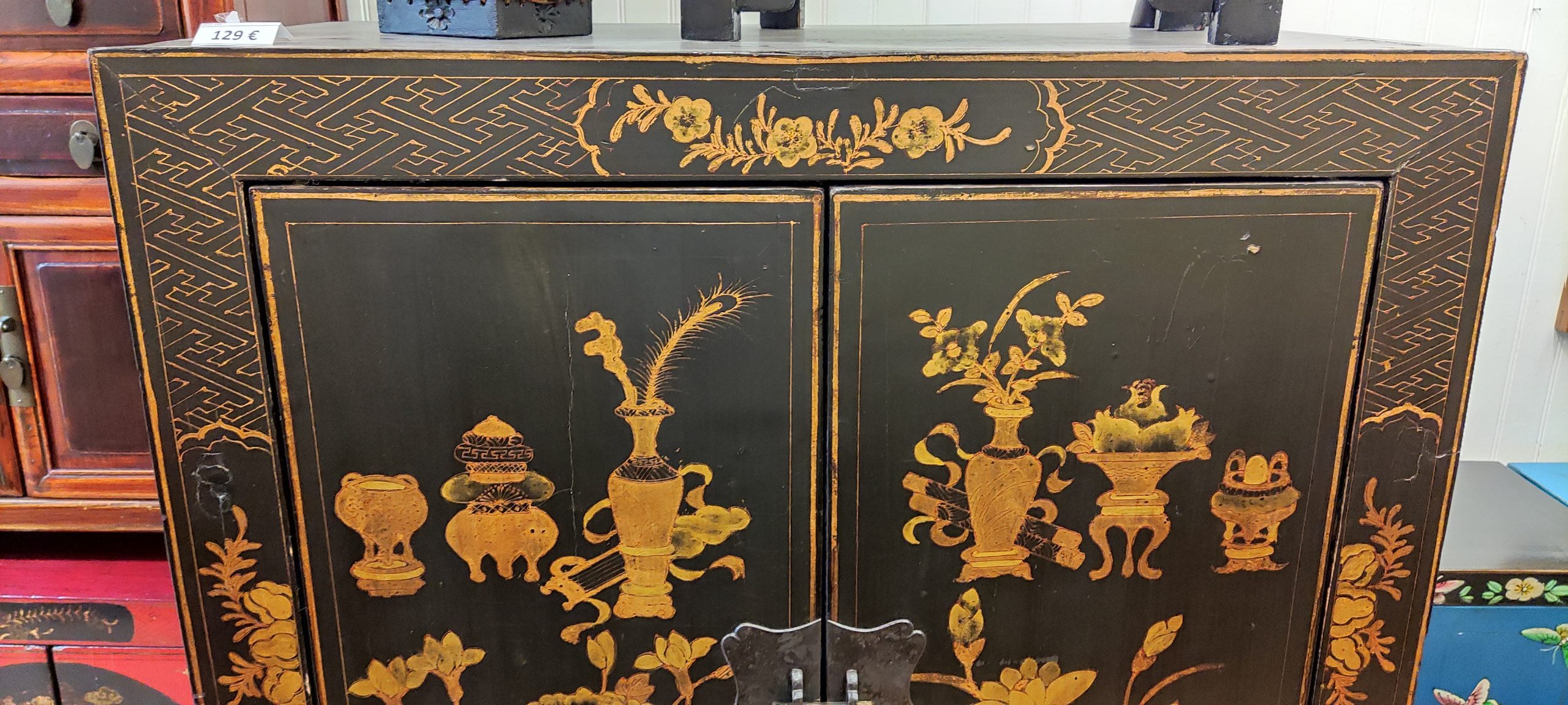 Armoire de mariage noire port gratuit