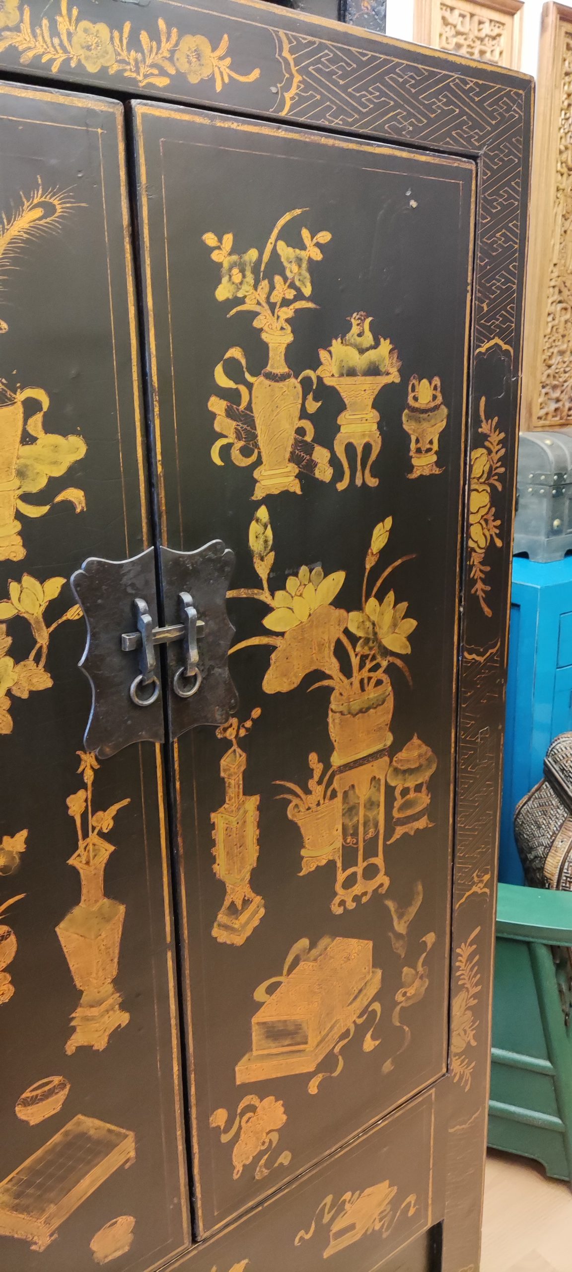 Armoire de mariage noire port gratuit