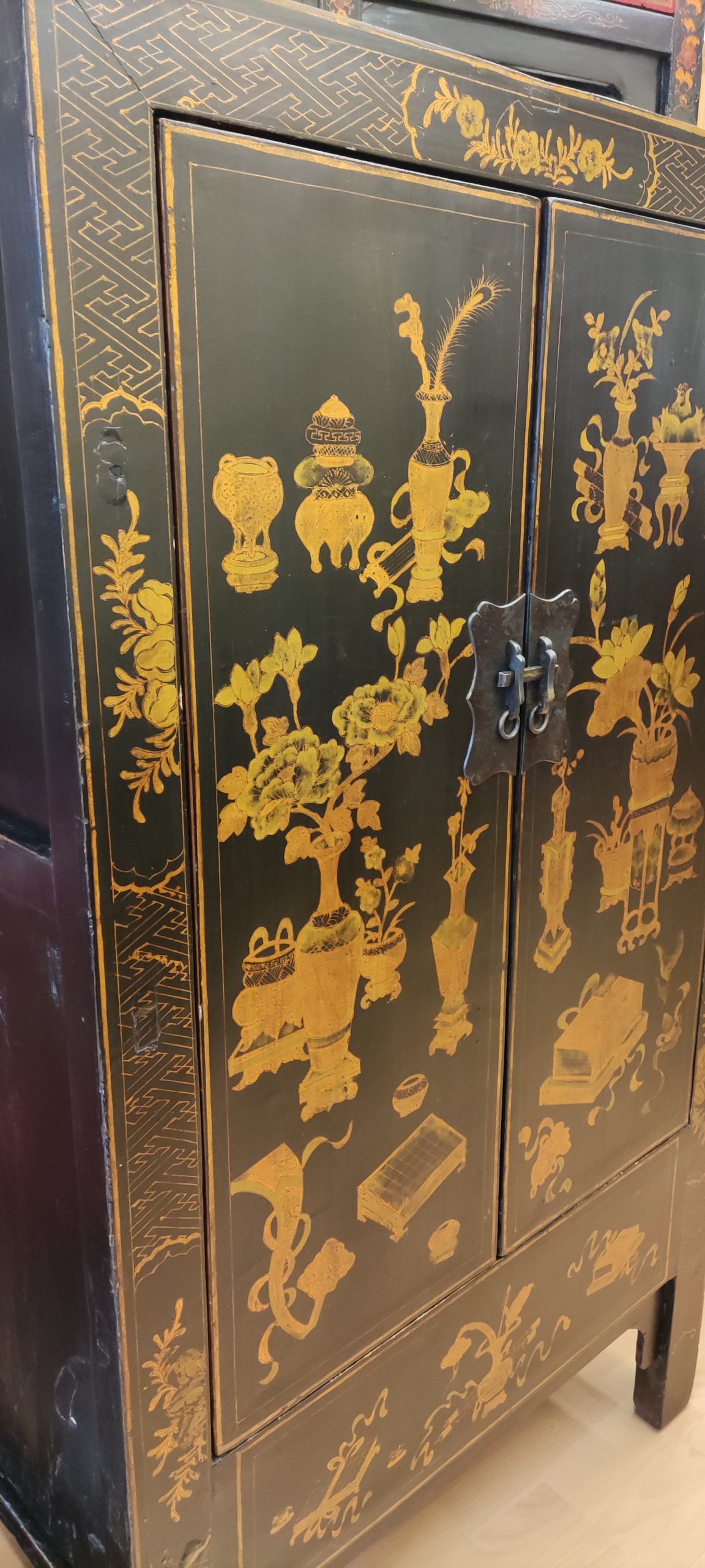 Armoire de mariage noire port gratuit