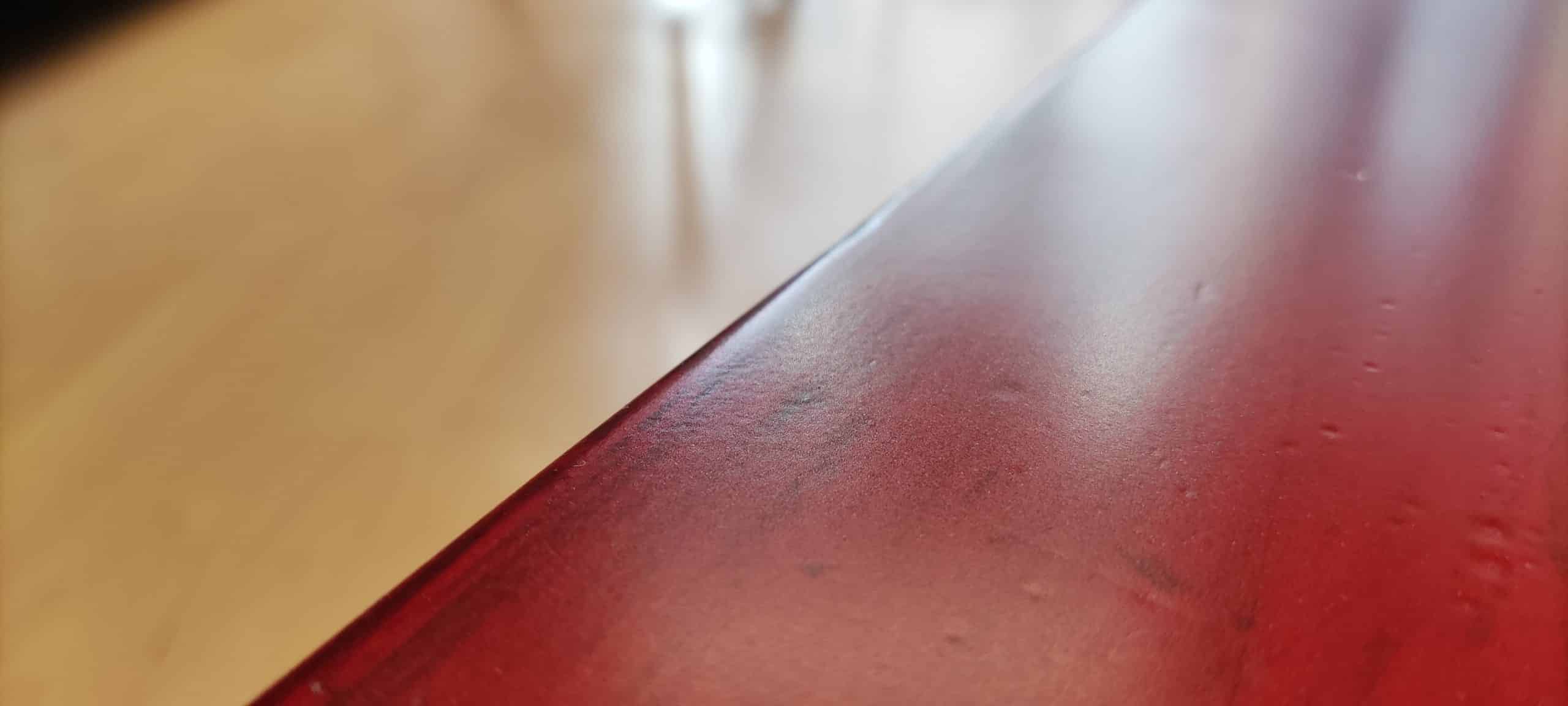 Table rouleau rouge de Chine