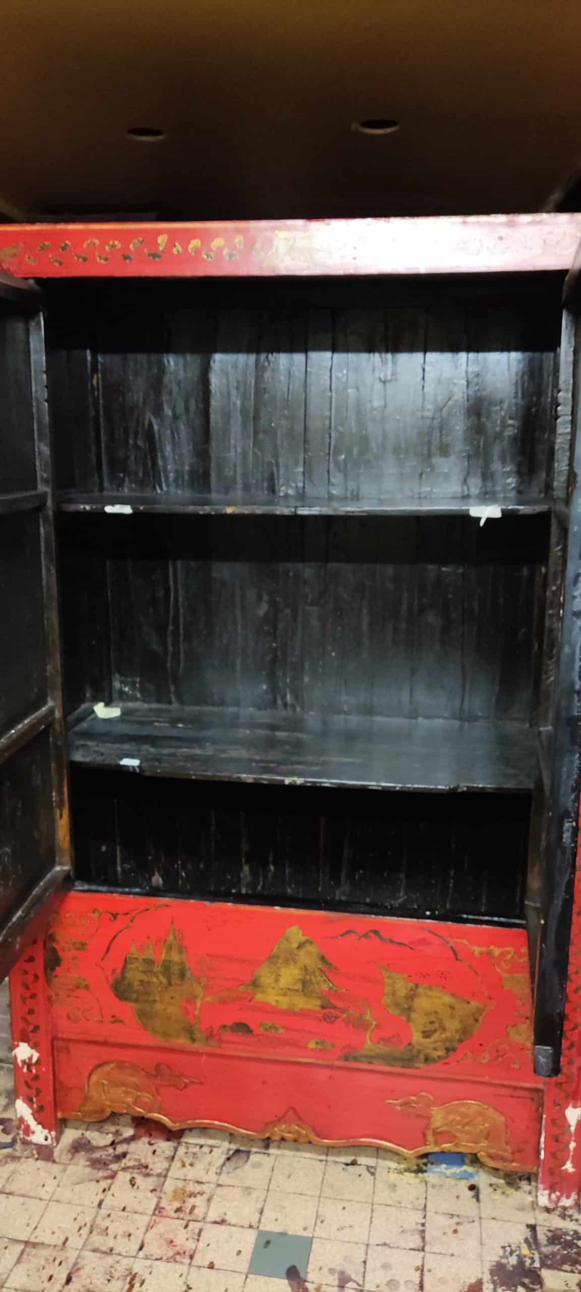 Ancienne armoire de mariage chinoise