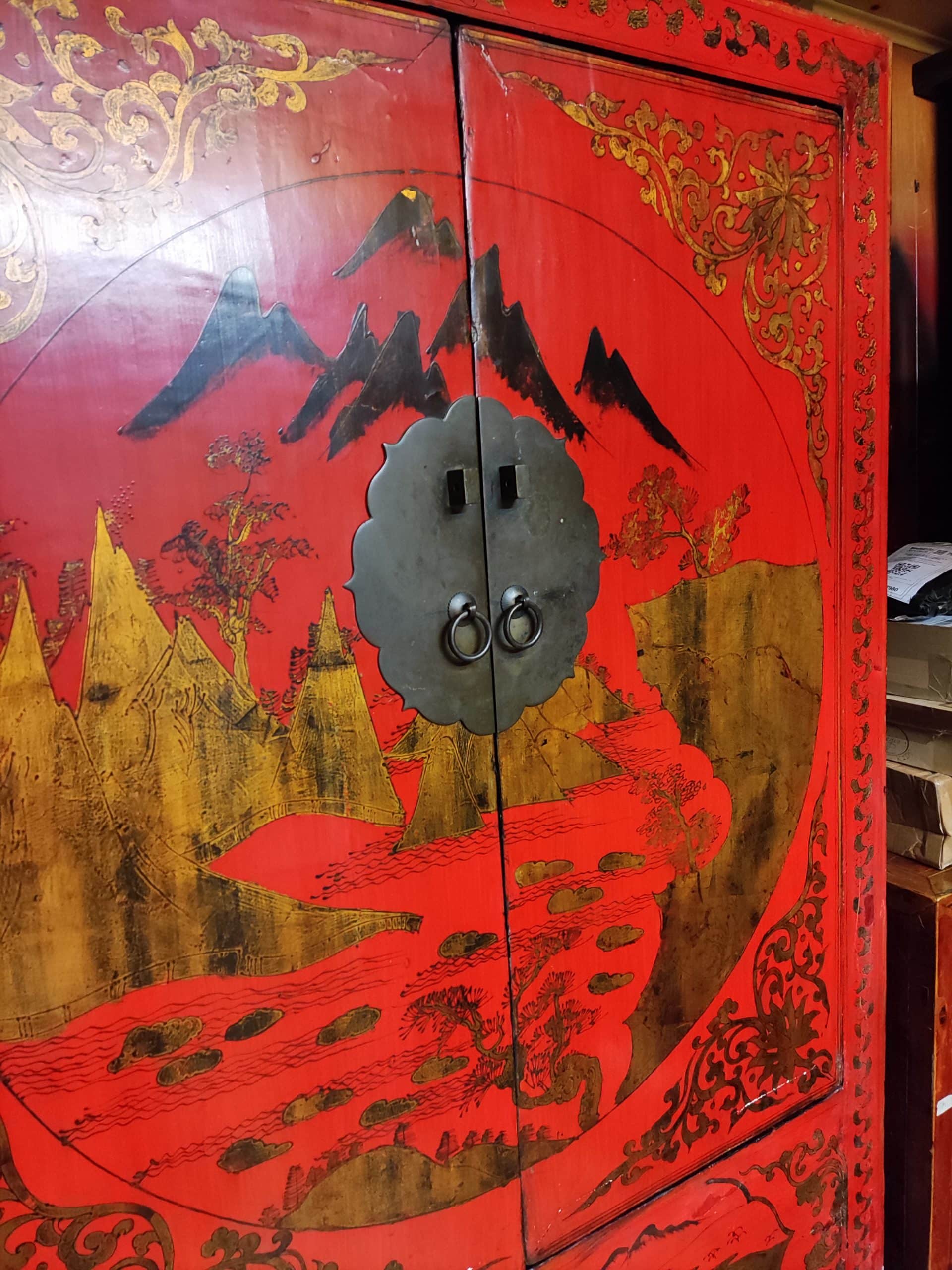 Ancienne armoire de mariage chinoise