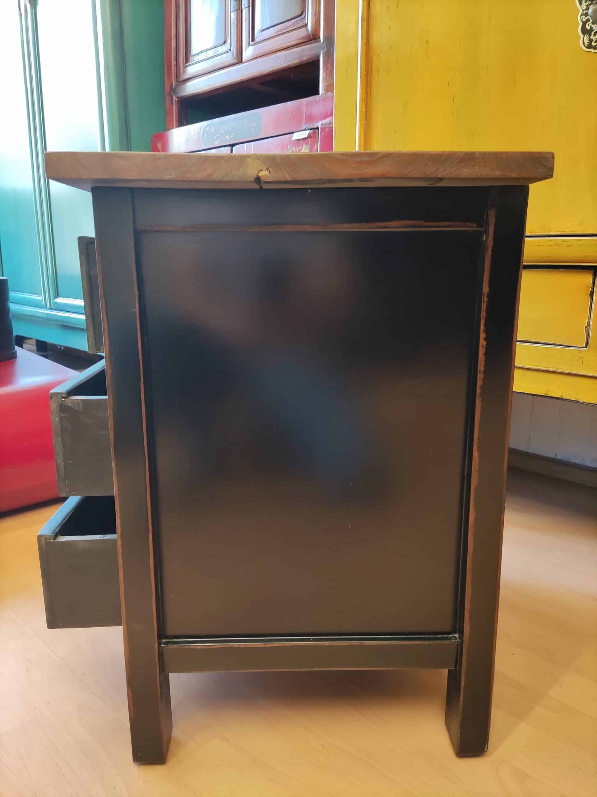 Meuble 3 tiroirs plateau massif